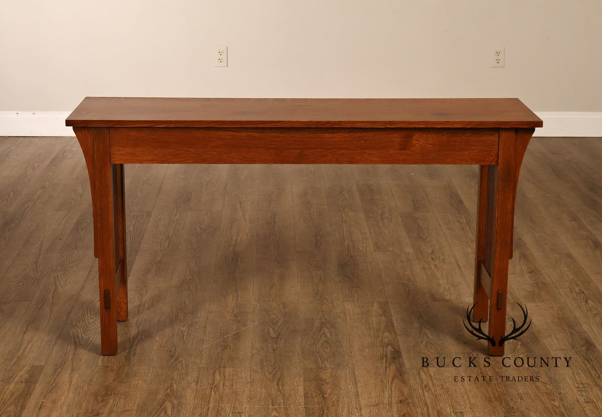 Stickley Mission Collection Oak Sofa Table