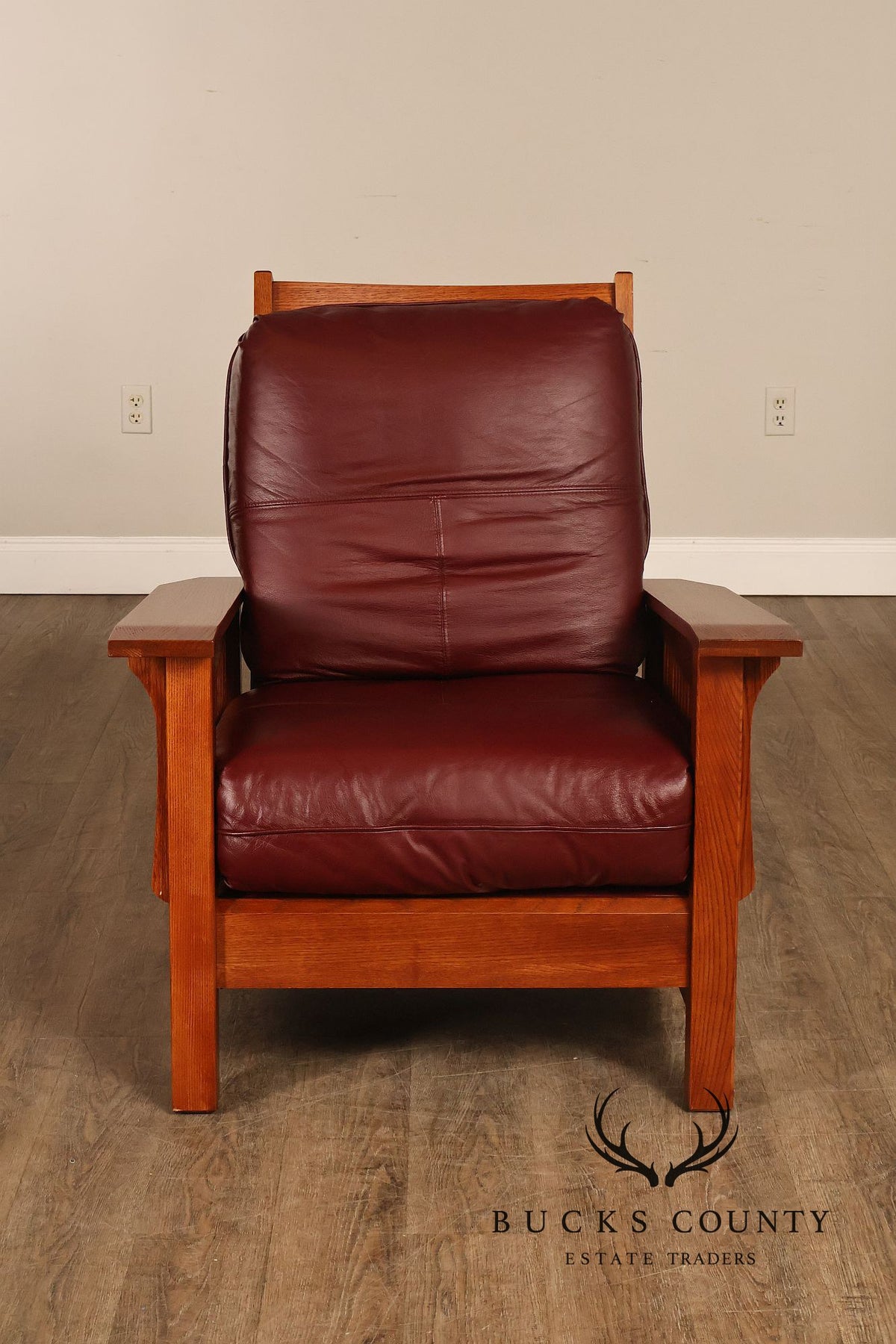 Bassett Furniture Mission Style Oak Morris Chair