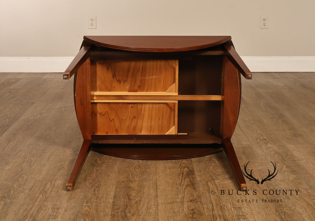 Baker Hepplewhite Style Mahogany Drop-Leaf Side Table