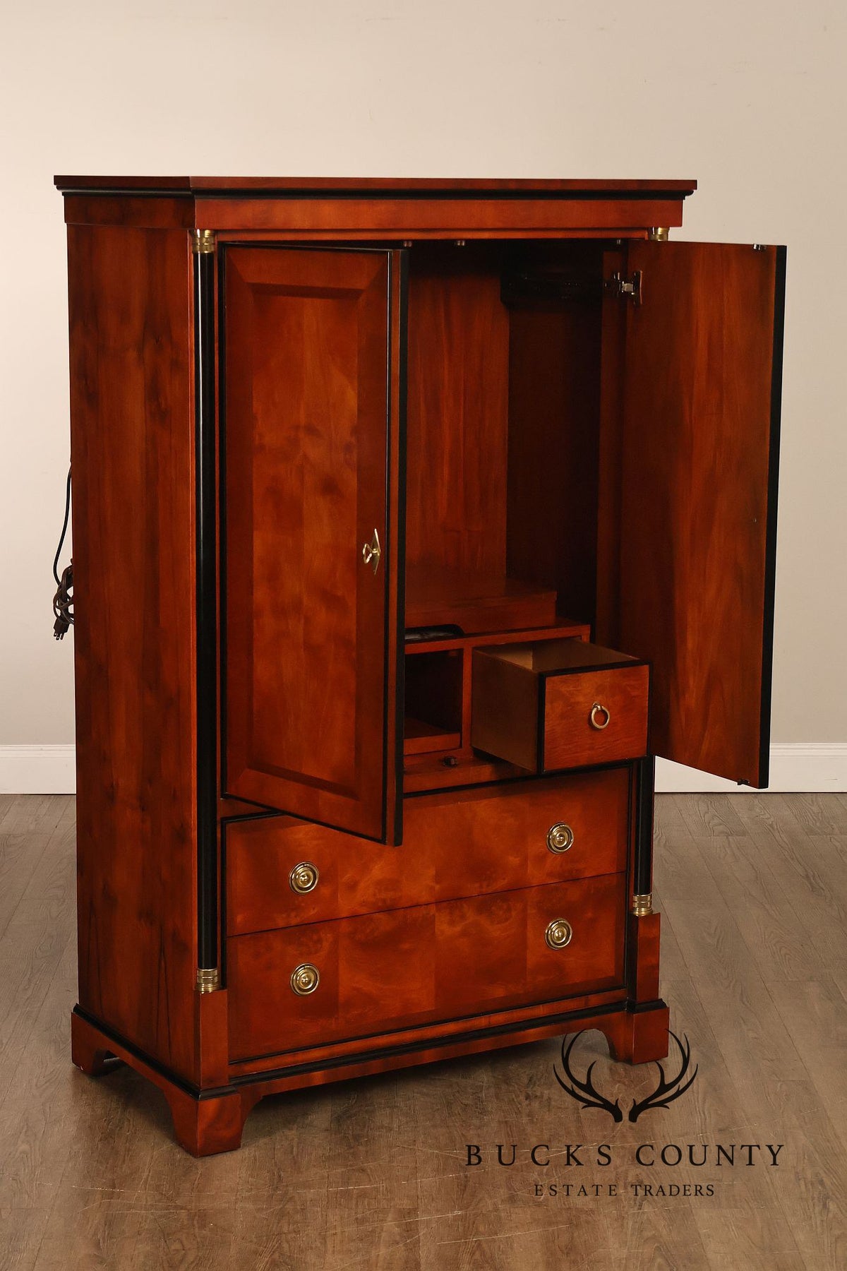 Century Furniture Biedermeier Style Mahogany Armoire