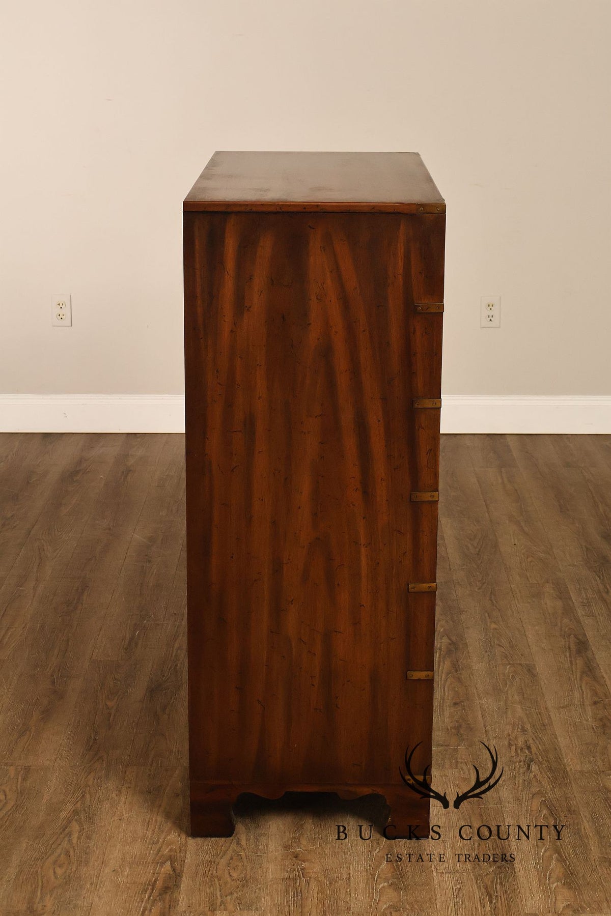 Heritage Campaign Style Tall Chest of Drawers