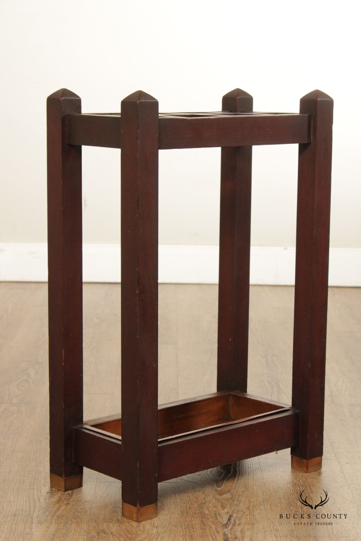 Antique Mission Style Umbrella Stand