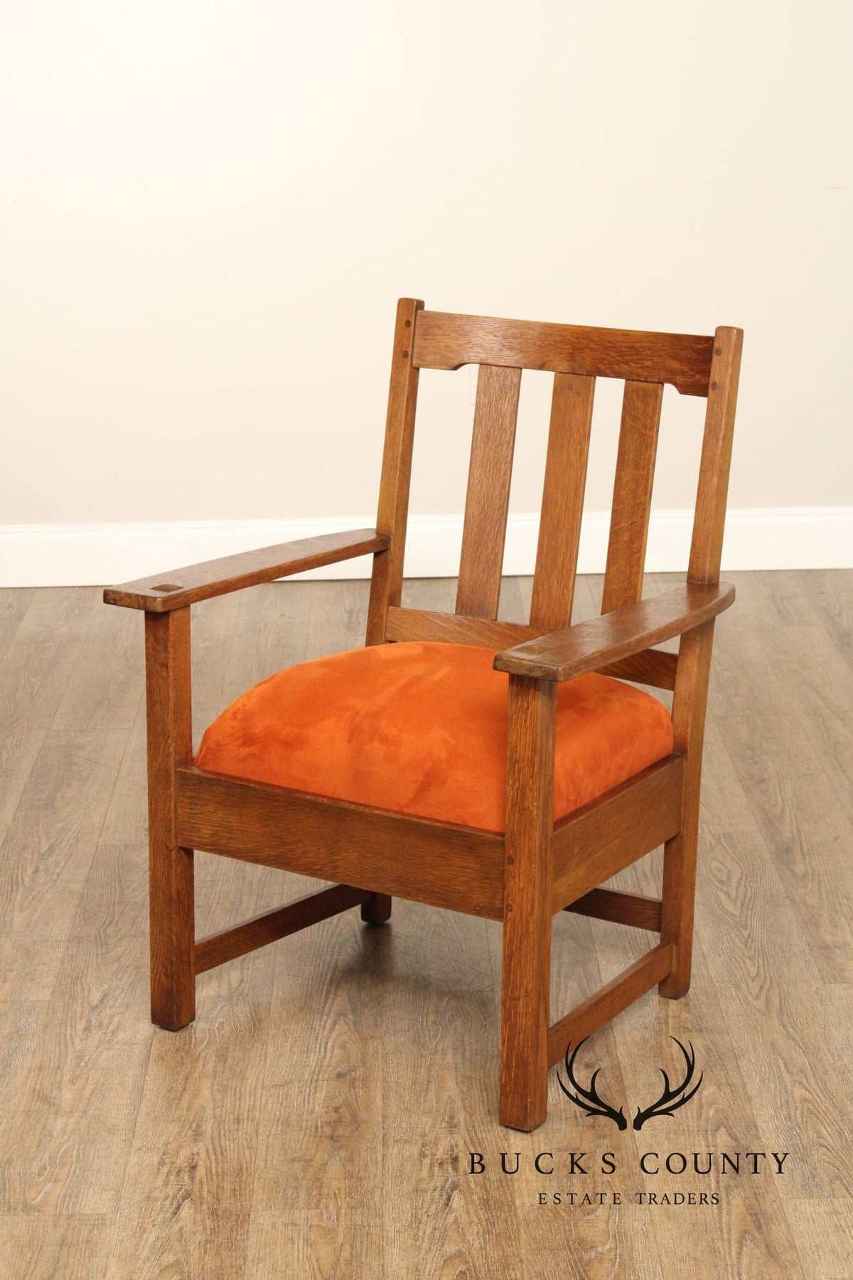 Limbert Antique Mission Oak Armchair