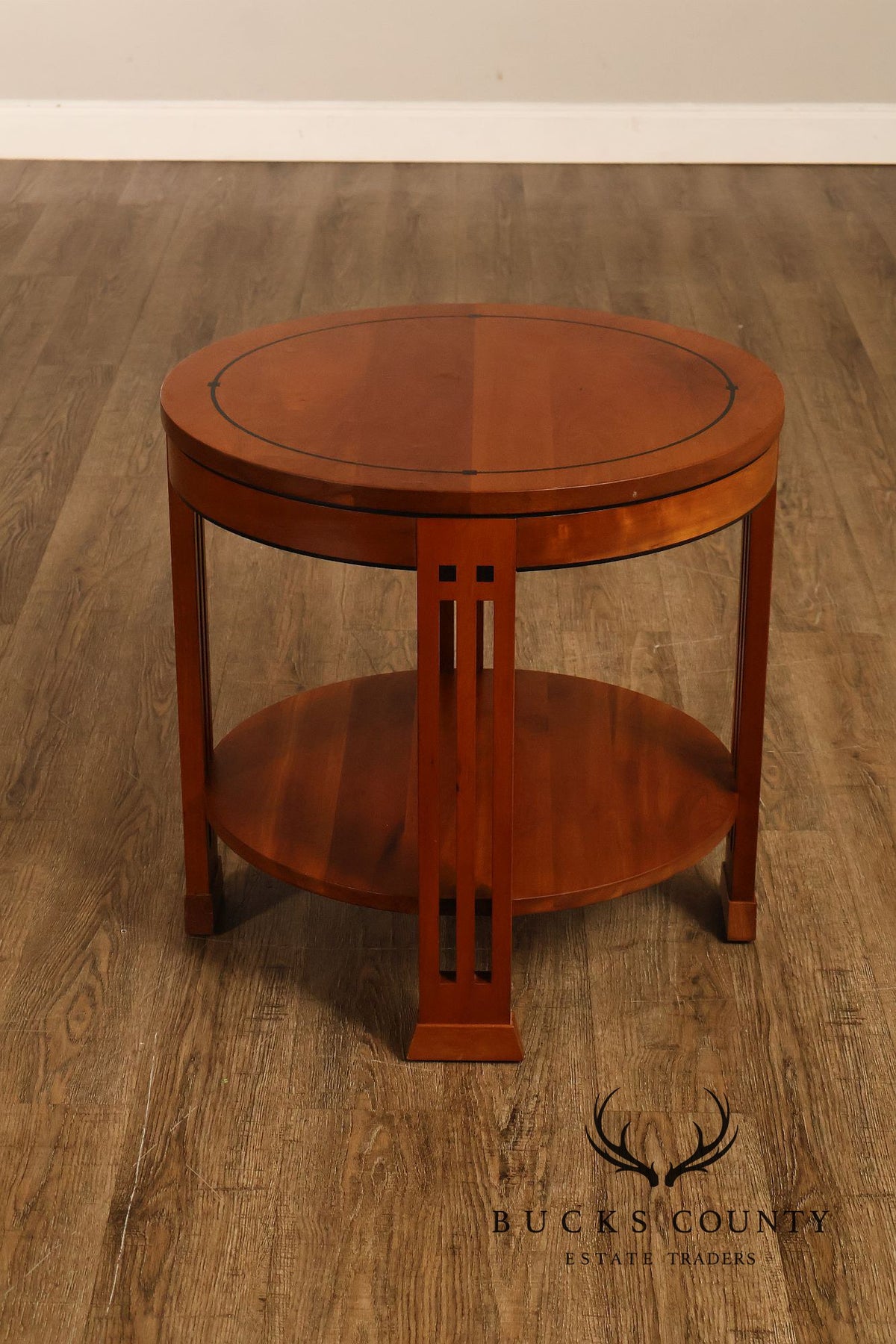 Stickley 21st Century Collection Round Cherry Lamp Table