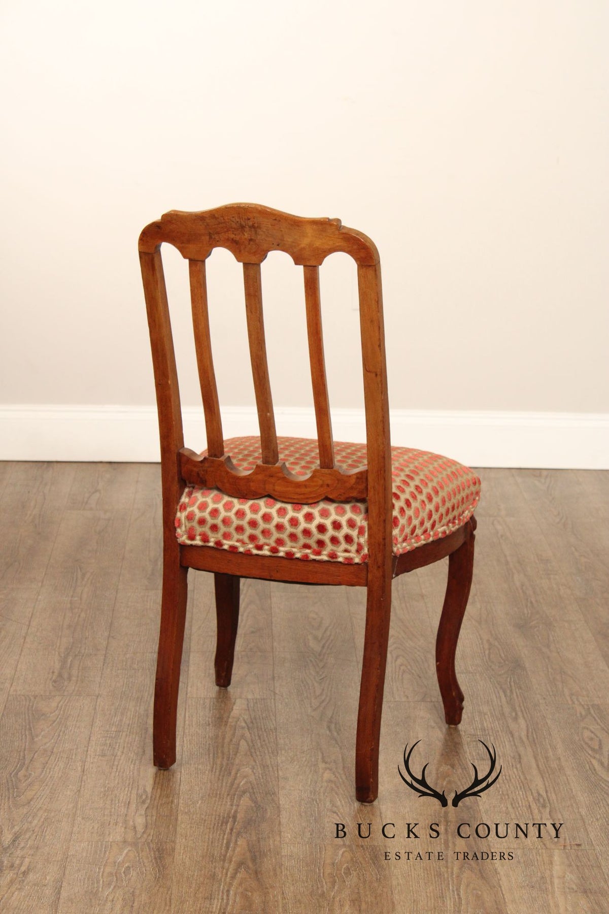 French Louis XV Style Pair of Carved Walnut Side Chairs