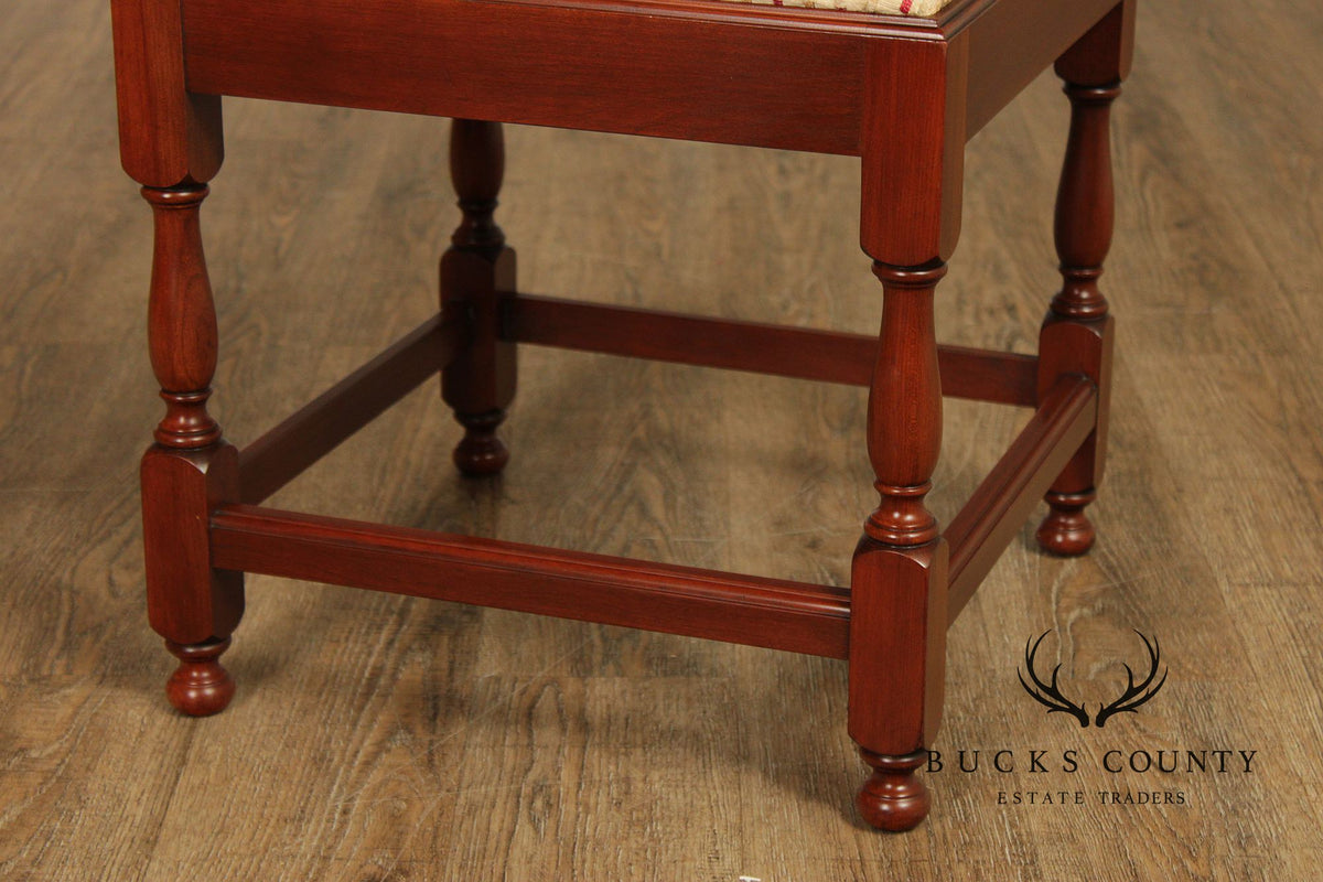 Henkel Harris English Traditional Style Cherry Corner Chair