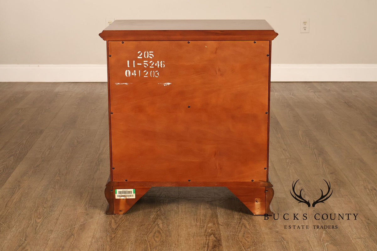 Ethan Allen Georgian Court Collection Pair Of Cherry Nightstands