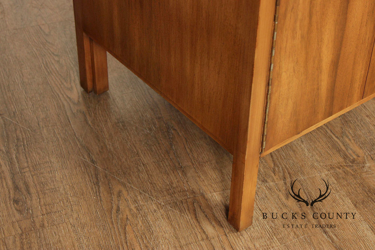 Widdicomb Mid-Century Modern Walnut & Burl Gentleman’s Chest