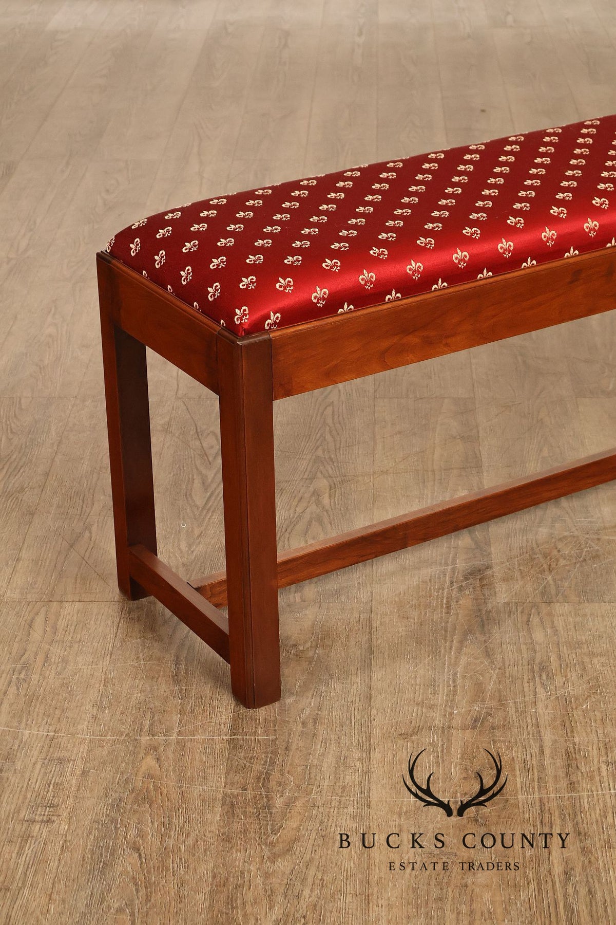 The Bartley Collection Chippendale Style Mahogany Window Bench