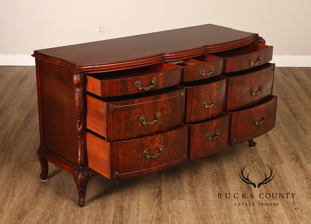 Vintage 1940s Victorian Mahogany Chest of Drawers