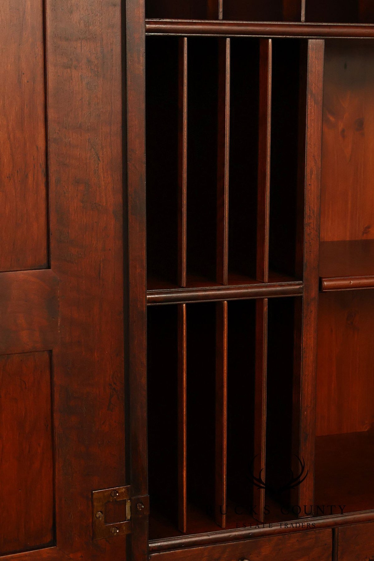 Wright Table Company New England Cherry Secretary Desk Bookcase