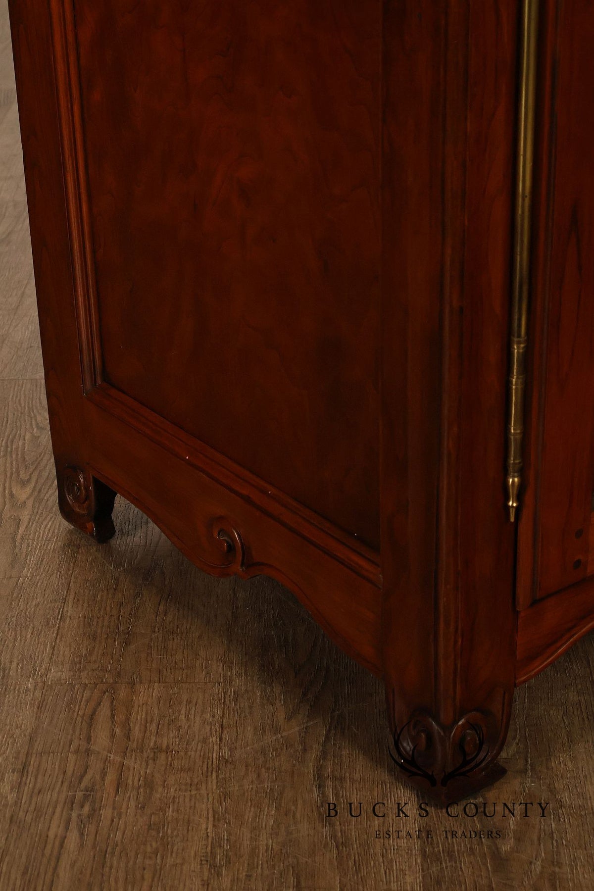 Harden French Louis XV Style Cherry Armoire Bar Cabinet