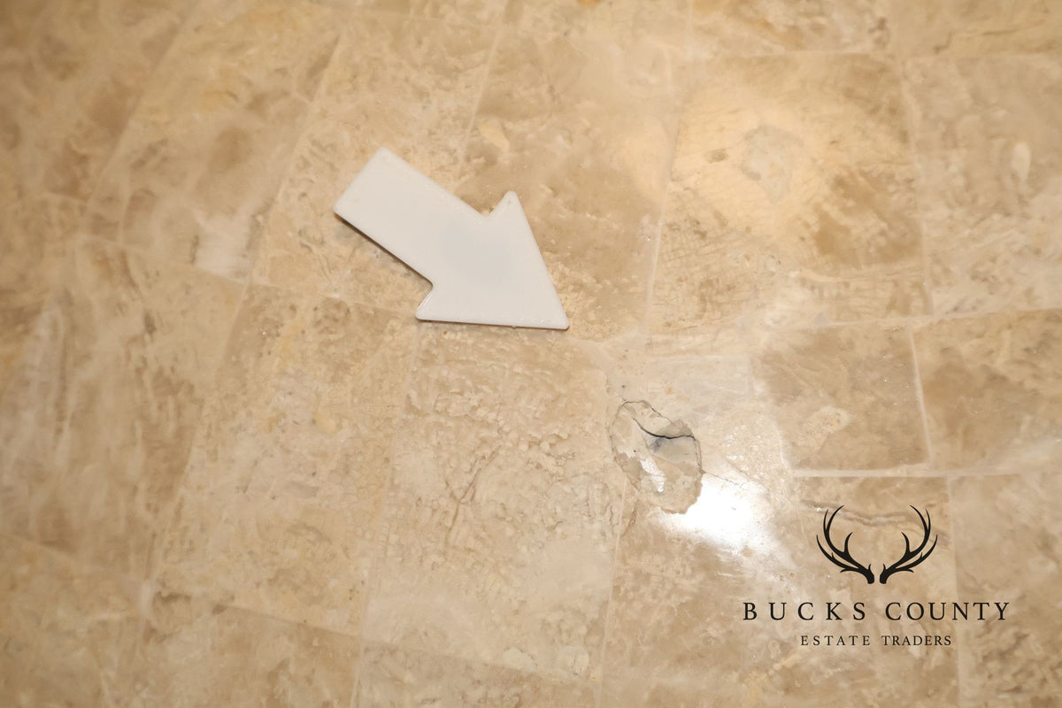 Contemporary Tessellated Stone Floor Vase