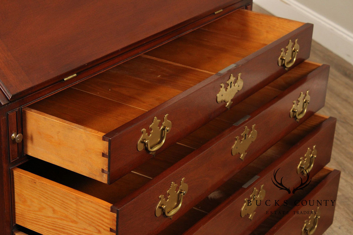 Kittinger Colonial Williamsburg Mahogany Slant Front Secretary Desk