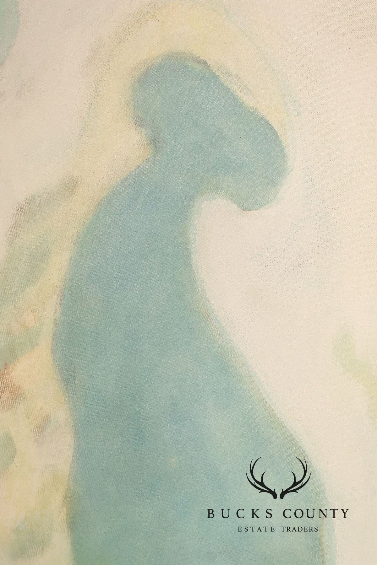 Large Modern Abstract Pastel Painting On Canvas By Paul C Wilson