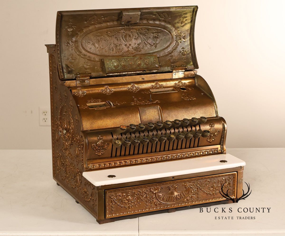 National Cash Register Model 333 Brass Cash Register