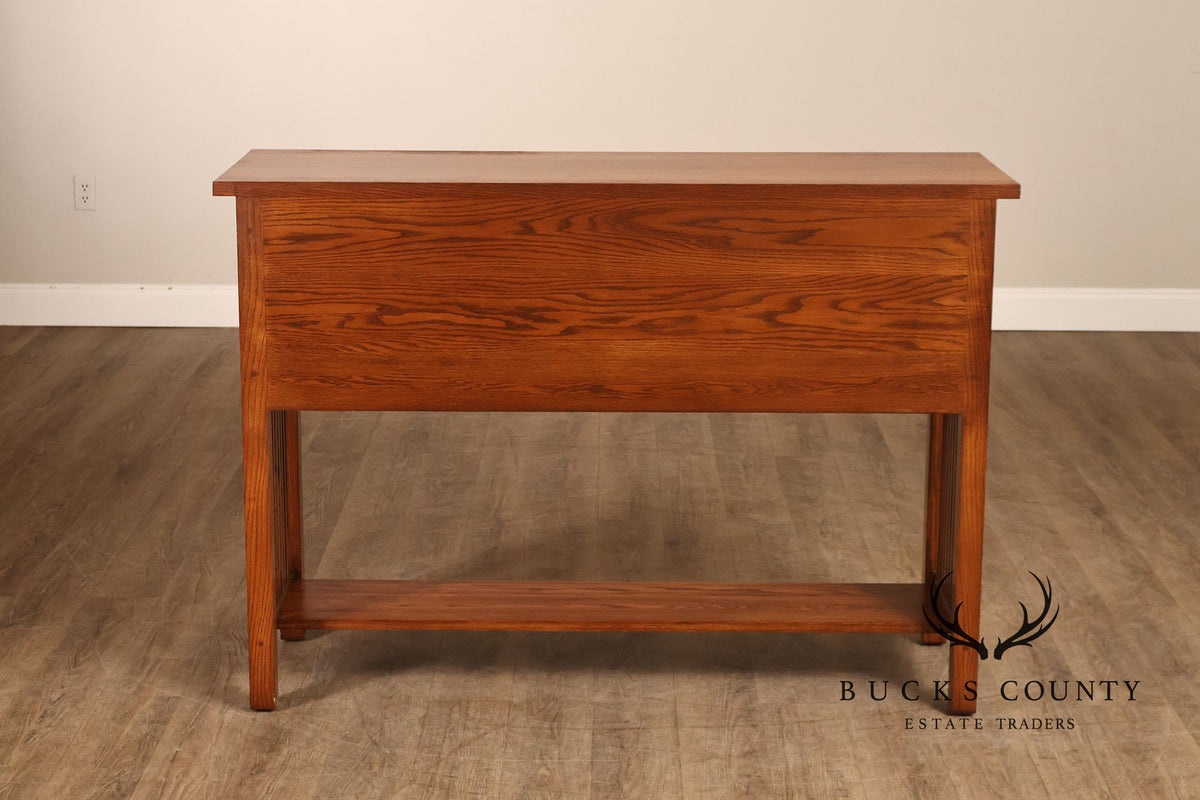American Arts And Crafts Mission Oak Server Sideboard