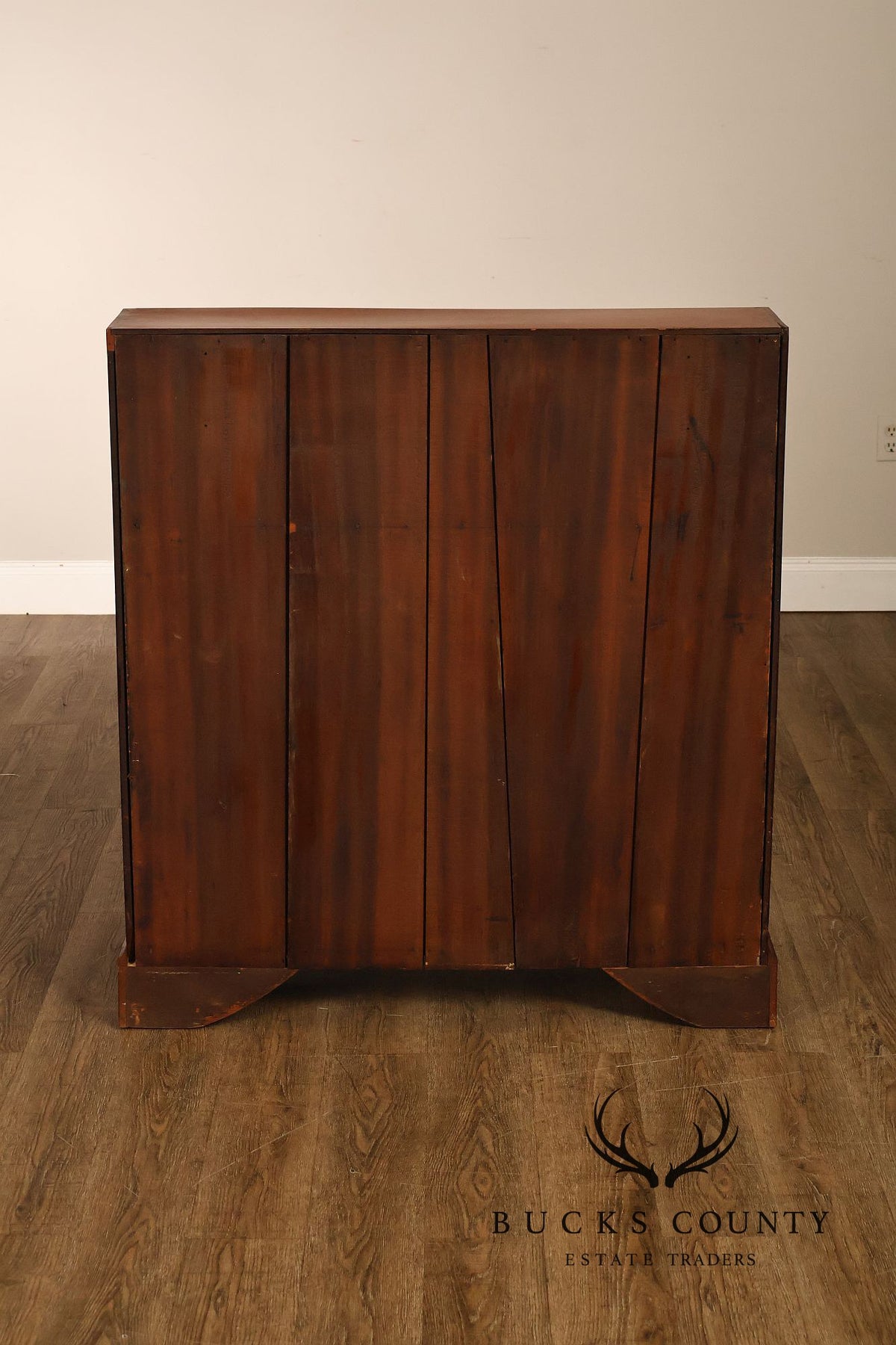 Antique Traditional Cherry Slant-Front Secretary Desk With Secret Compartments