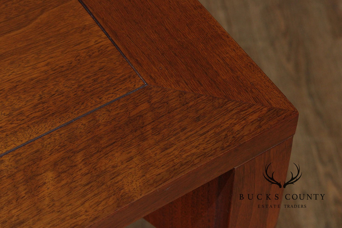 Baker Furniture Mid-Century Modern Style Walnut Extension Dining Table