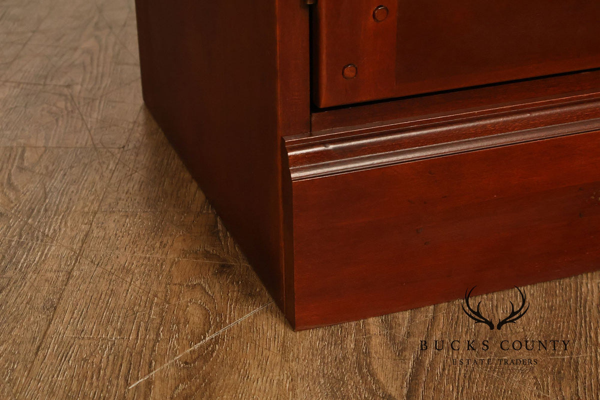 Hooker Furniture Pair Of Lighted Bookcase Display Cabinets