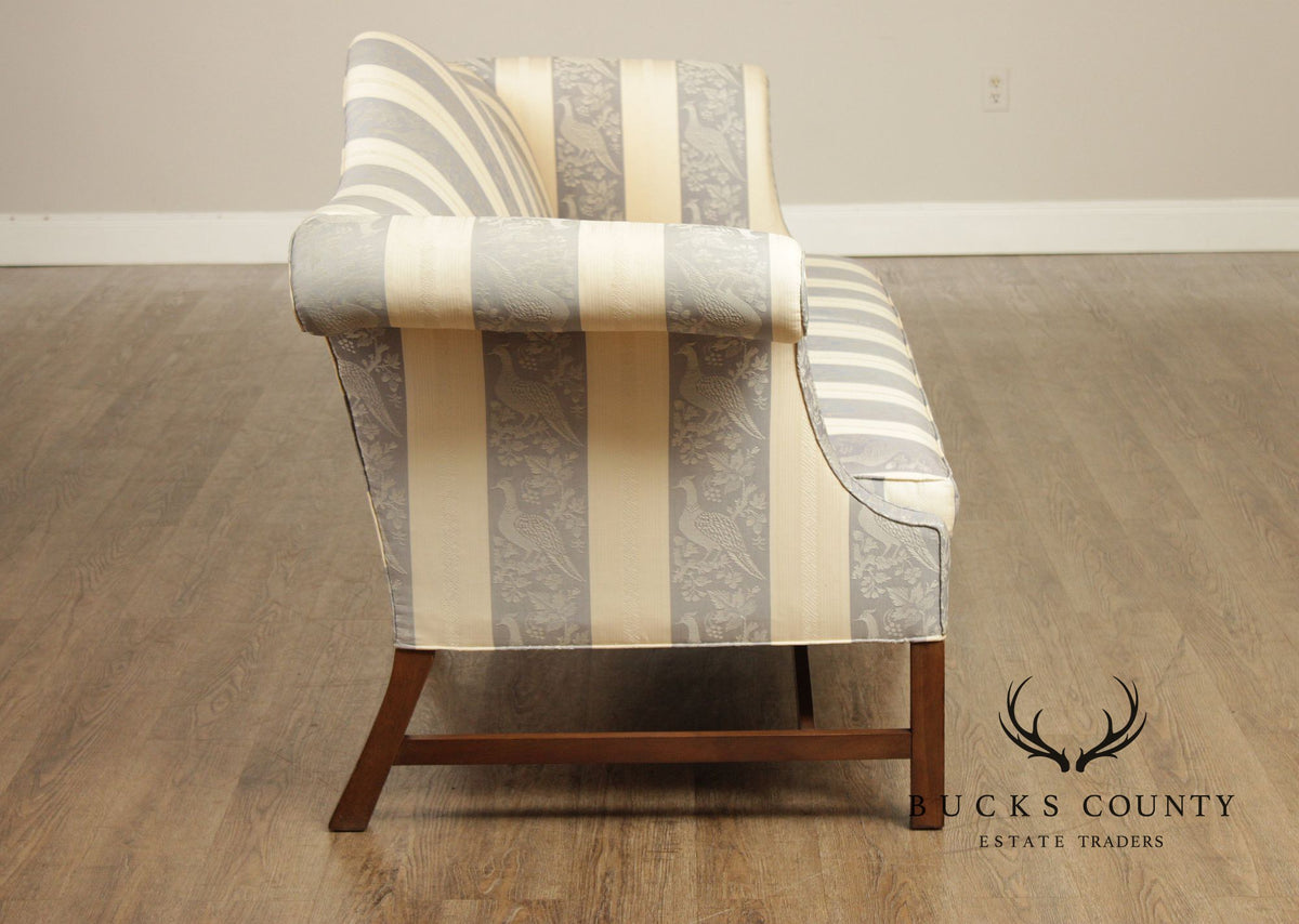 Kittinger Williamsburg Chippendale Style Mahogany Camelback Sofa