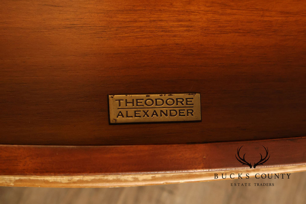 Theodore Alexander French Louis XVI Style Demilune Console