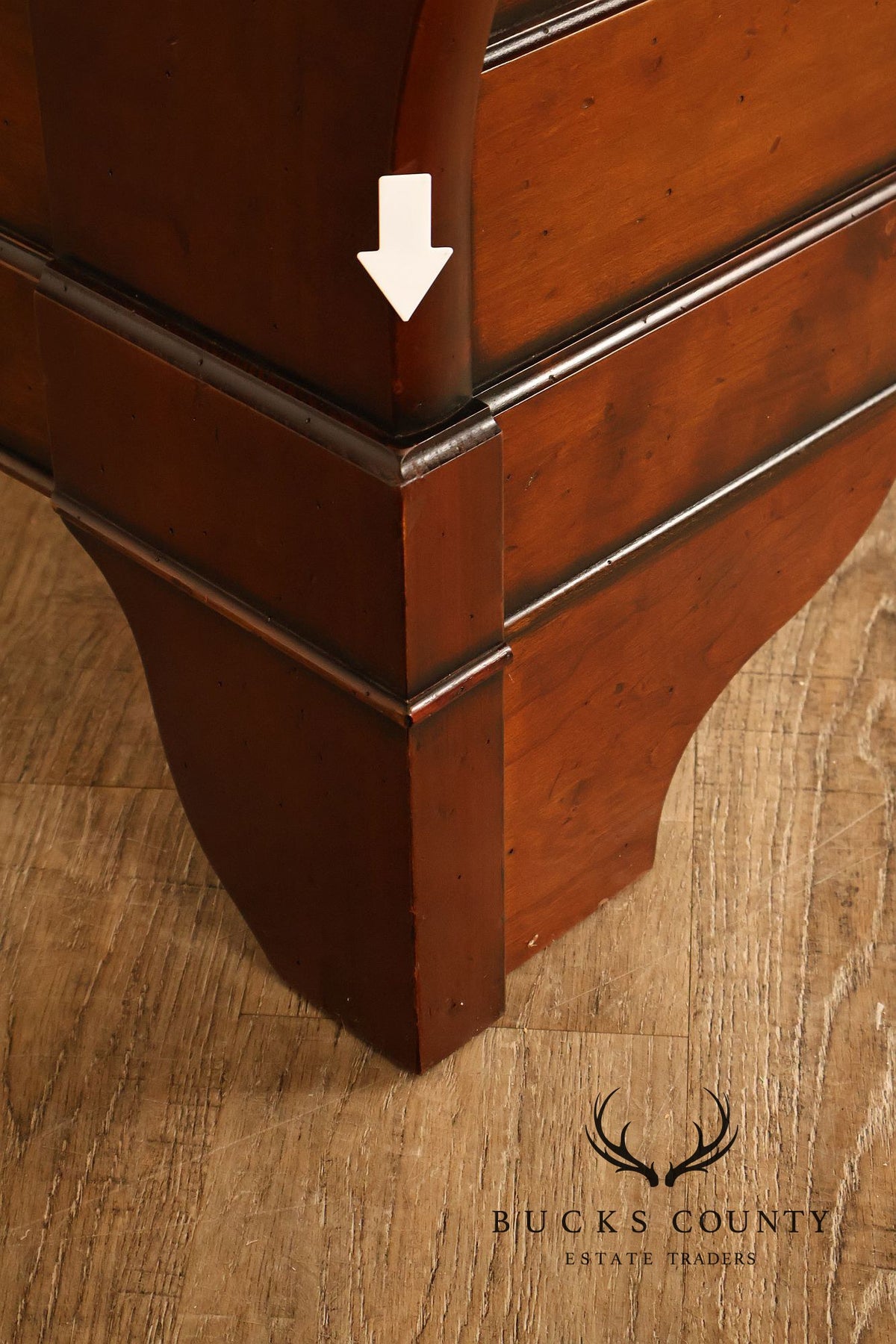 Grange Louis Philippe Style Queen Cherry Sleigh Bed
