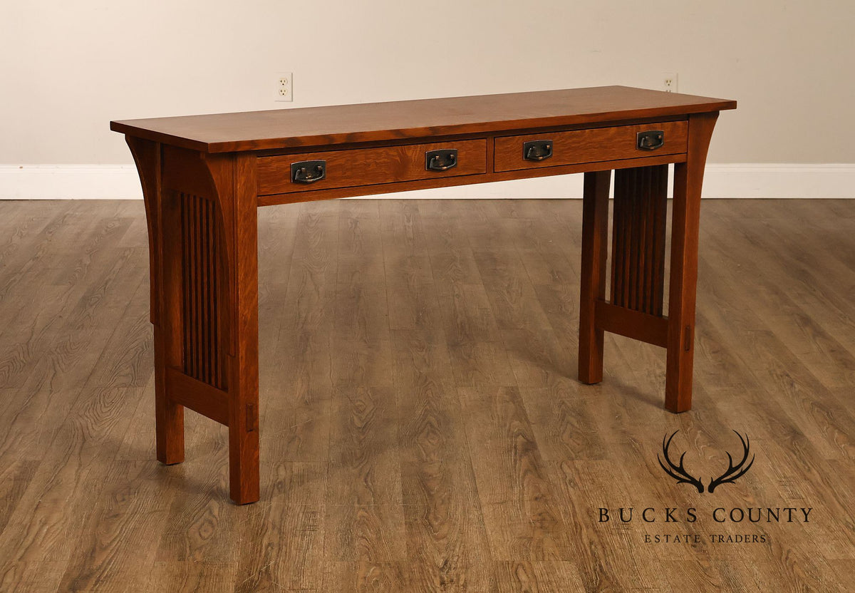 Stickley Mission Collection Oak Sofa Table