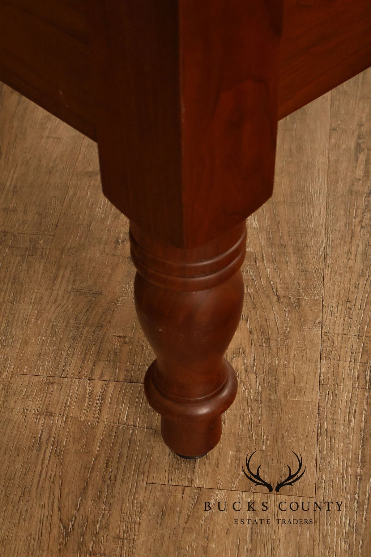 E.A. Clore & Sons Custom Walnut Queen Cannonball Bed