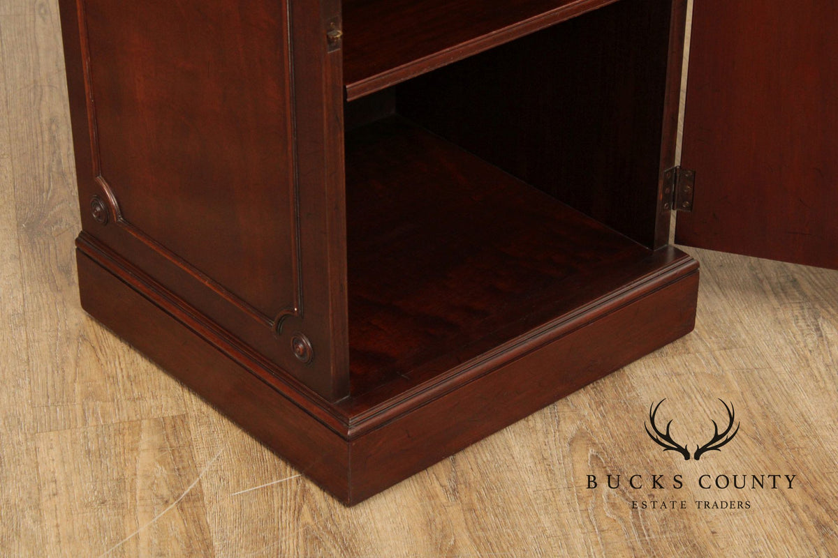 Georgian Style 1940's Custom Mahogany Silver Chest Cabinet