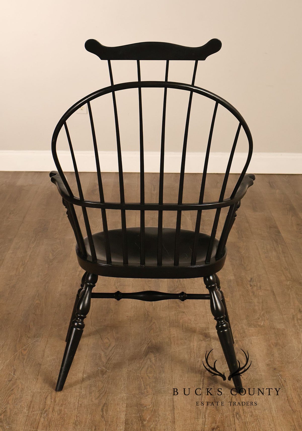 James Brown Ebonized Windsor Armchair Replica Windsor