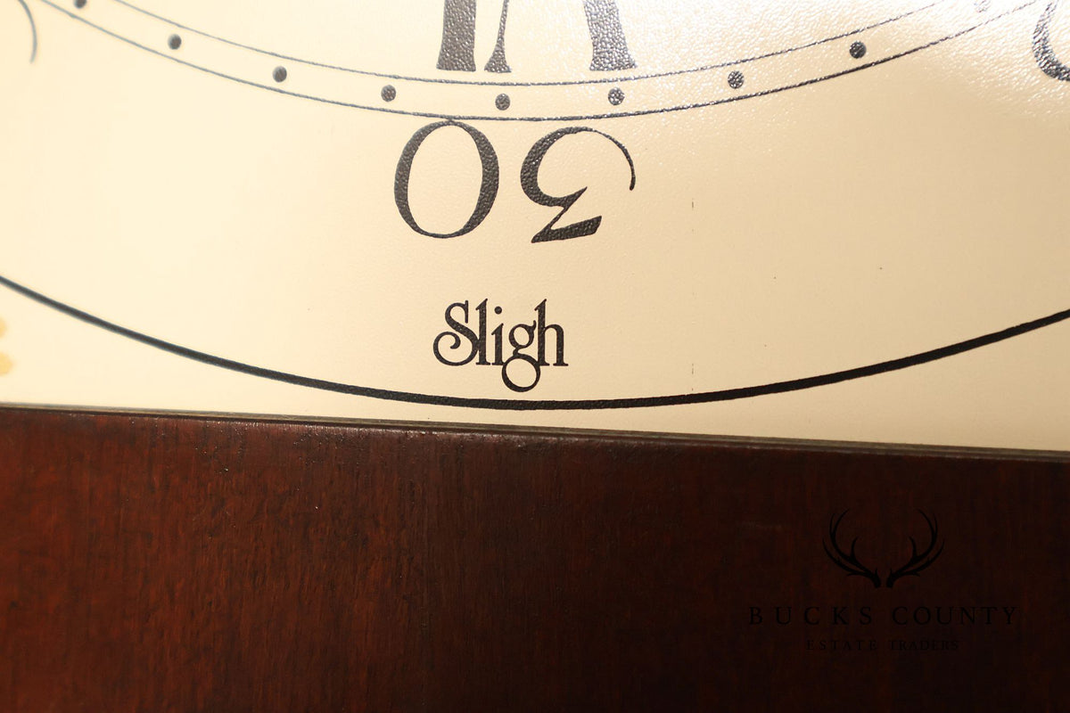 Sligh John Goddard Cherry Newport Tall Cased Grandfather Clock