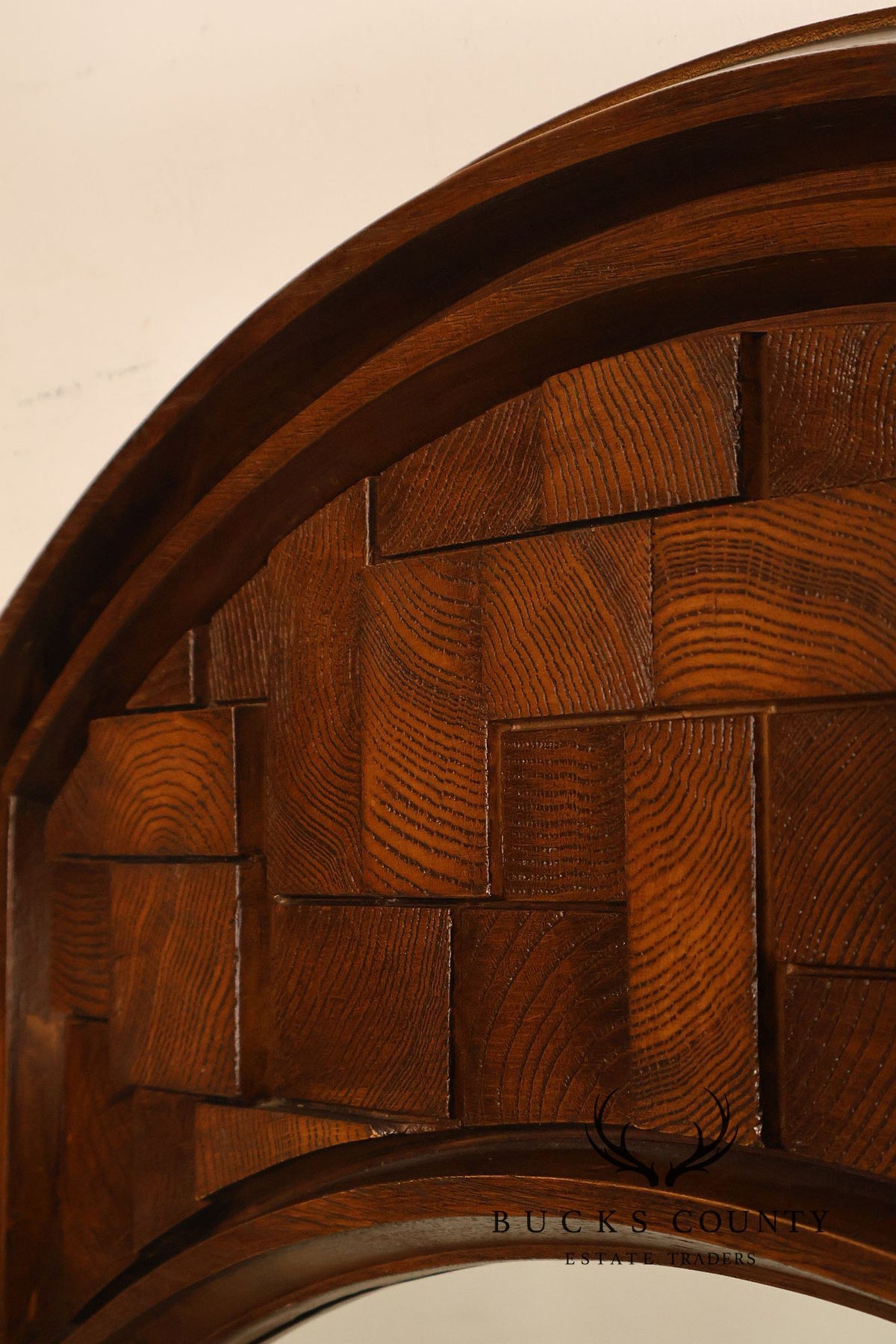 Mid Century Modern Brutalist Arched Wall Mirror
