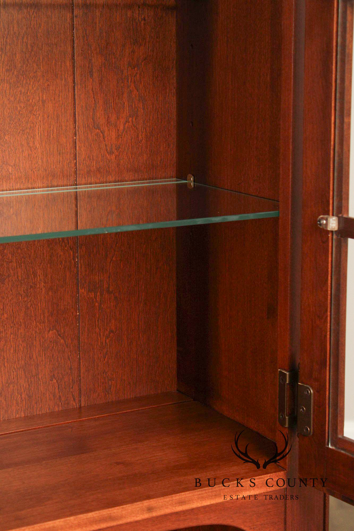 Nichols & Stone Cherry Step Back China Cabinet Hutch
