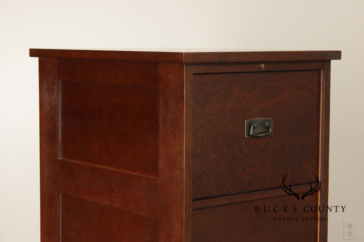 Stickley Mission Collection Oak Four Drawer File Cabinet
