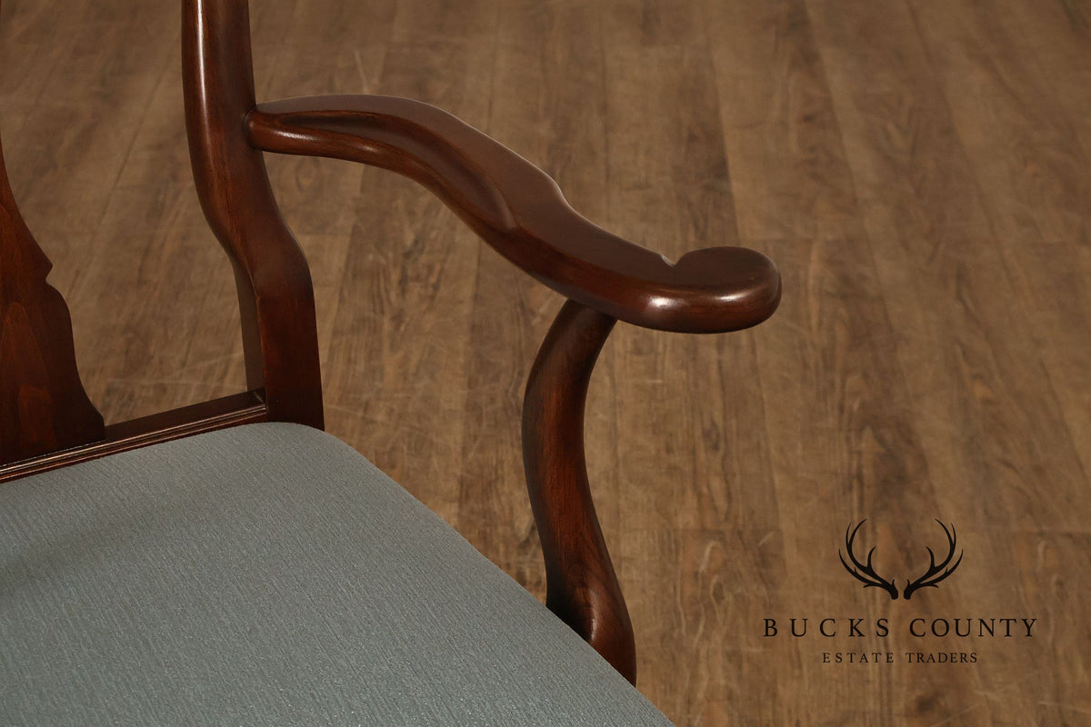 Ethan Allen Georgian Court Queen Anne Style Cherry Dining Armchair
