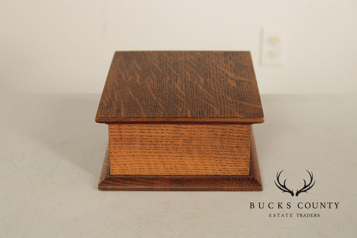 Stickley Mission Collection Oak Desk Box