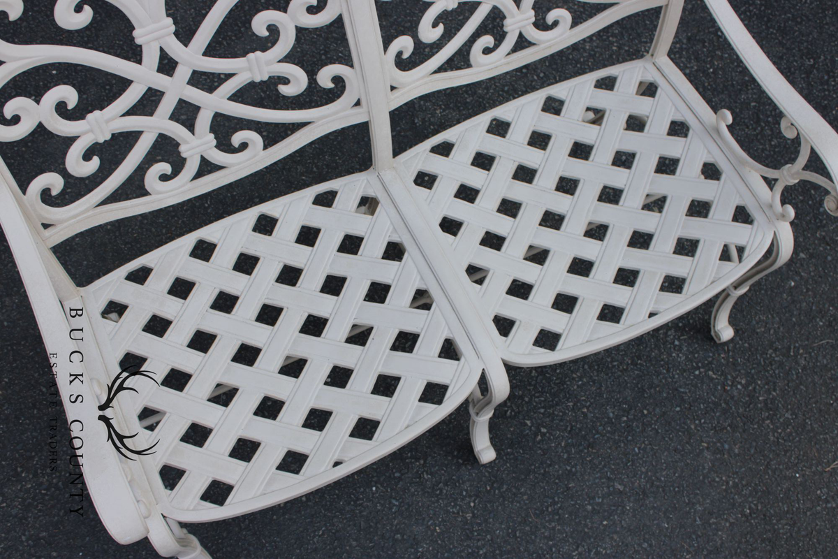 Frontgate Cast Aluminum Outdoor Garden Settee