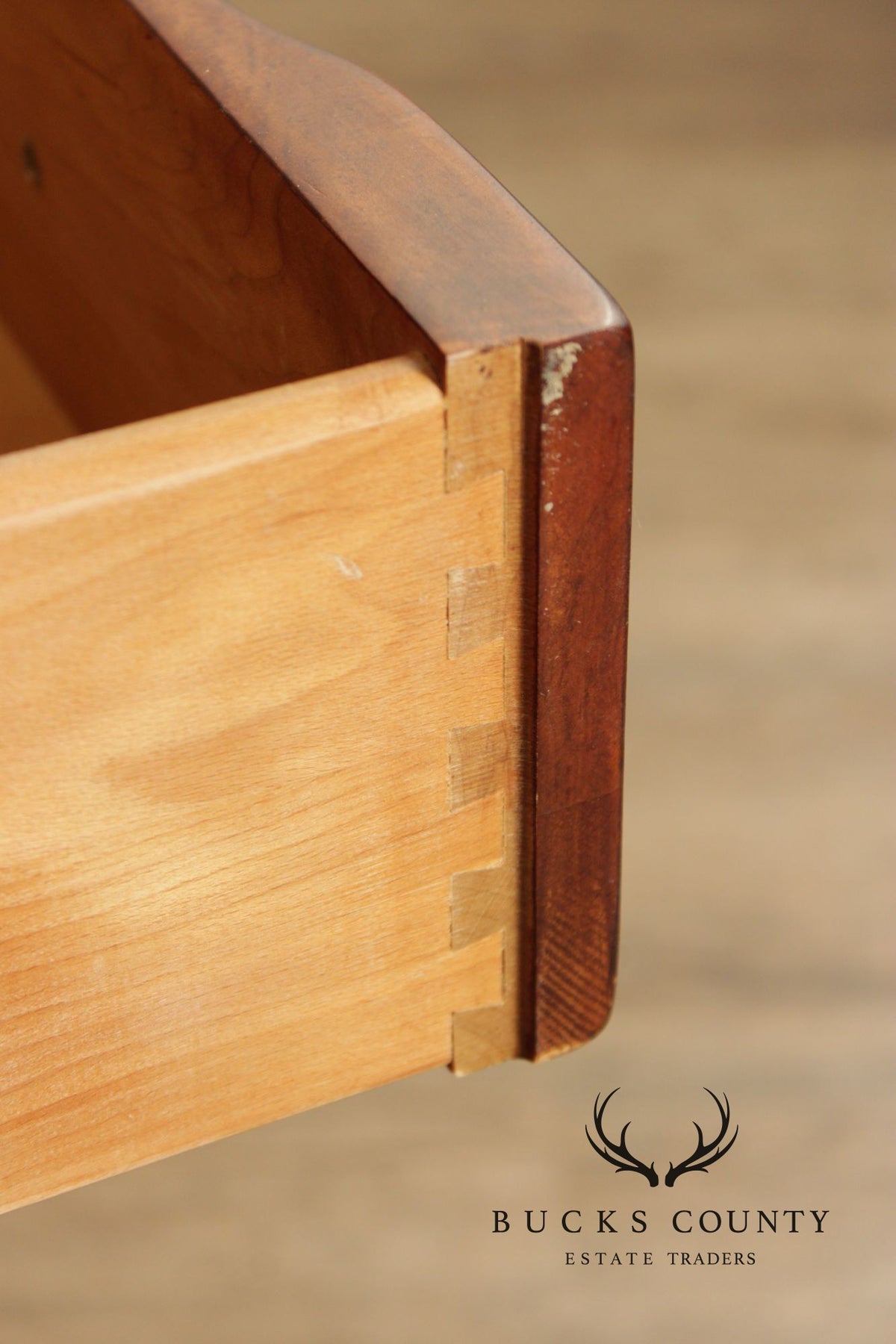 Century Furniture Georgian Style Block Front Bedside Chest