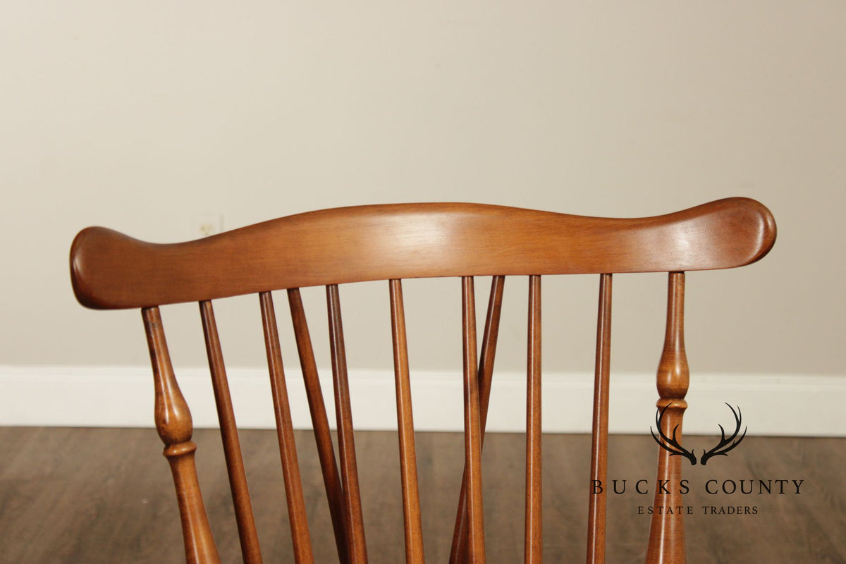 Heywood Wakefield Vintage Set of Six Maple Windsor Dining Chairs