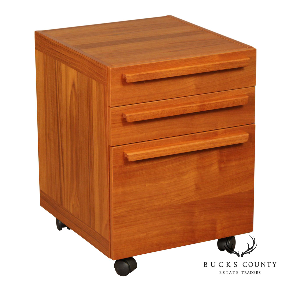 Interform Collection Danish Modern Teak Filing Cabinet