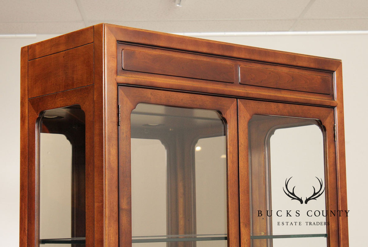 Henredon 'Folio 16' Asian Inspired Display Cabinet