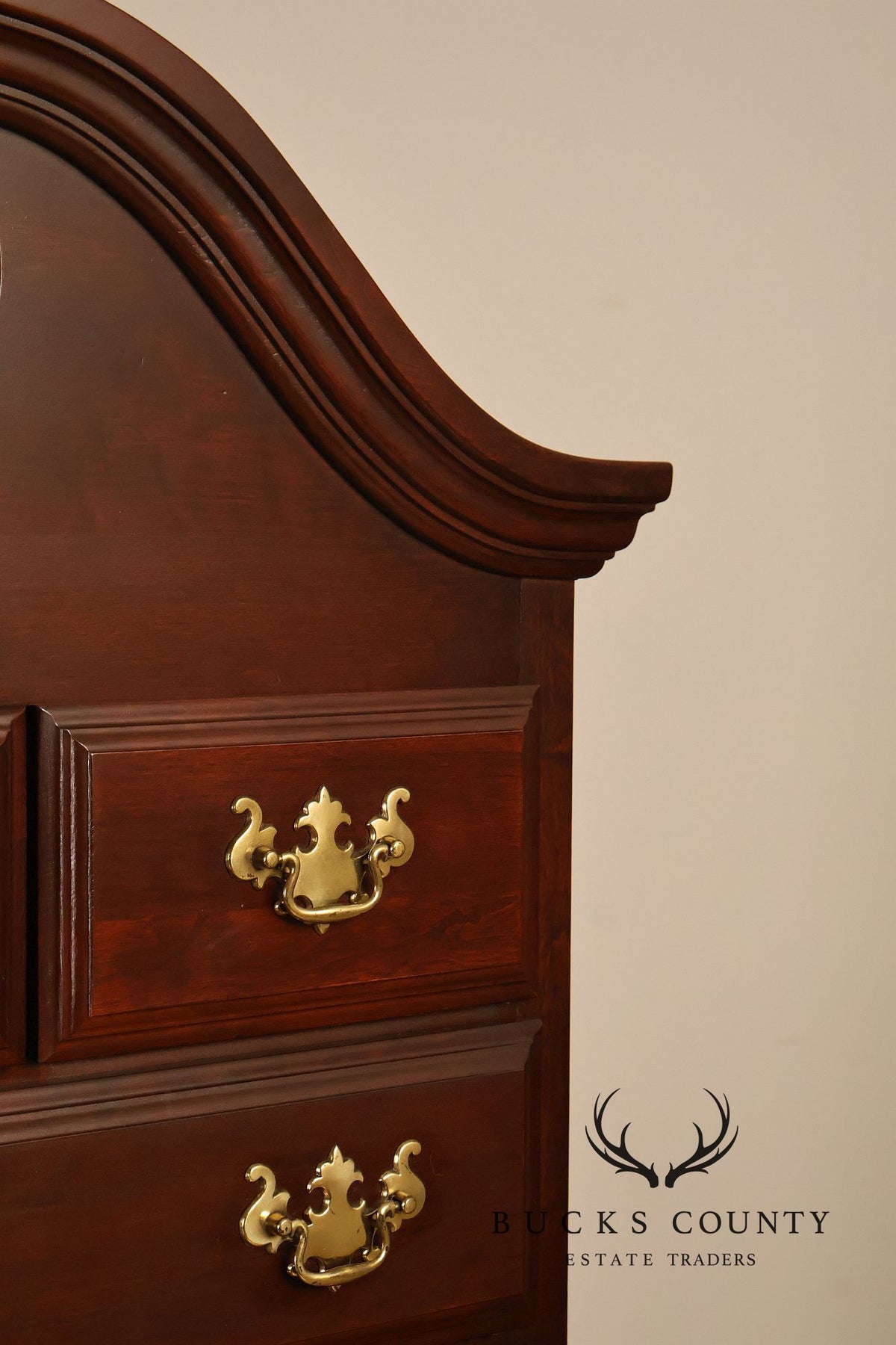 Sumter Cabinet Co. Queen Anne Style Cherry Highboy Dresser