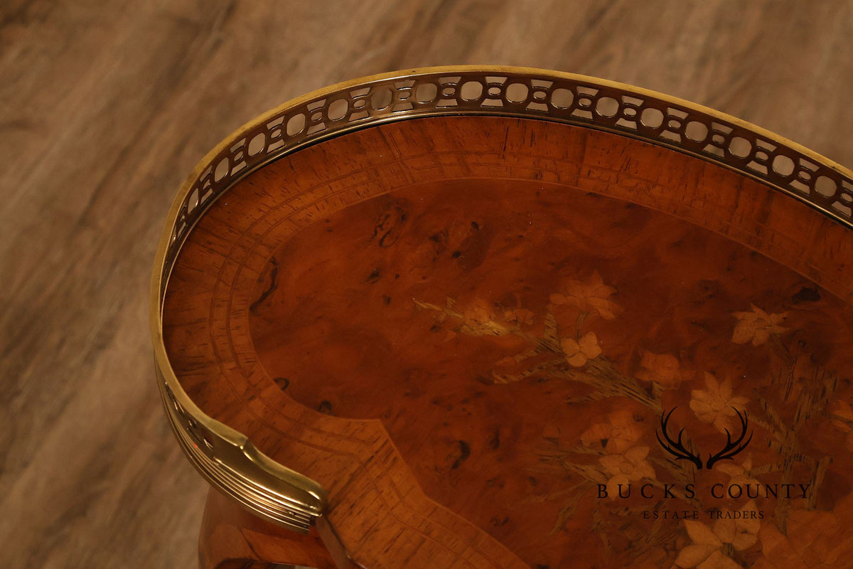Maitland Smith French Louis XV Style Kidney Table
