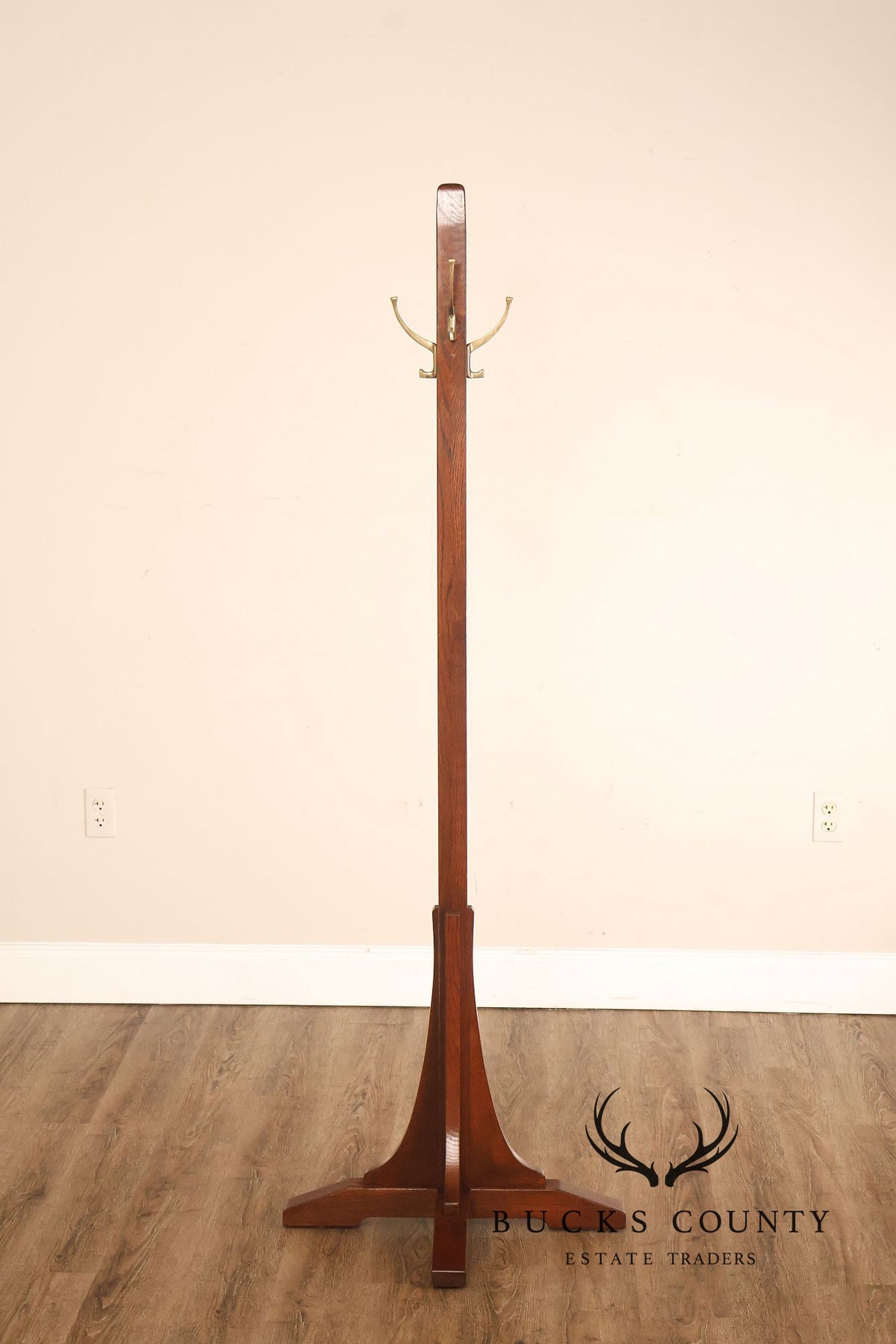 Stickley Mission Oak Hall Tree Coat Rack