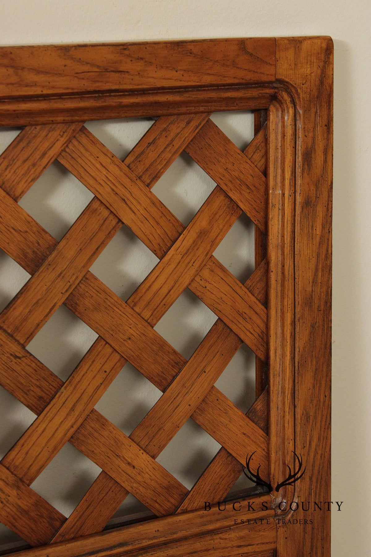 Henredon Artefacts Oak Lattice King Size Headboard