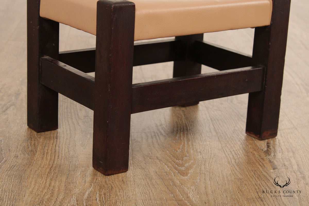 Frank S. Harden Co. Antique Mission Footstool