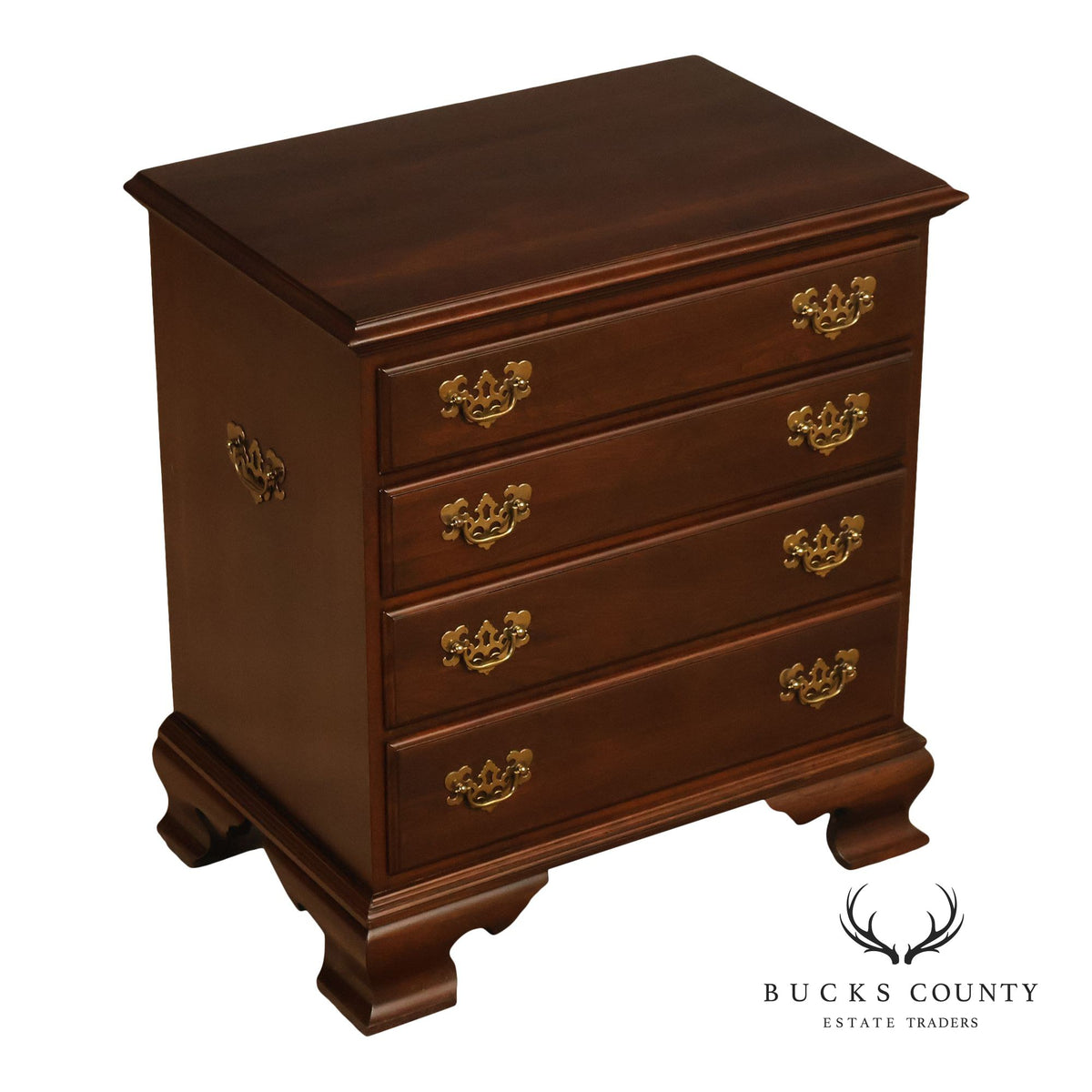 Ethan Allen Georgian Court Cherry Bedside Chest of Drawers