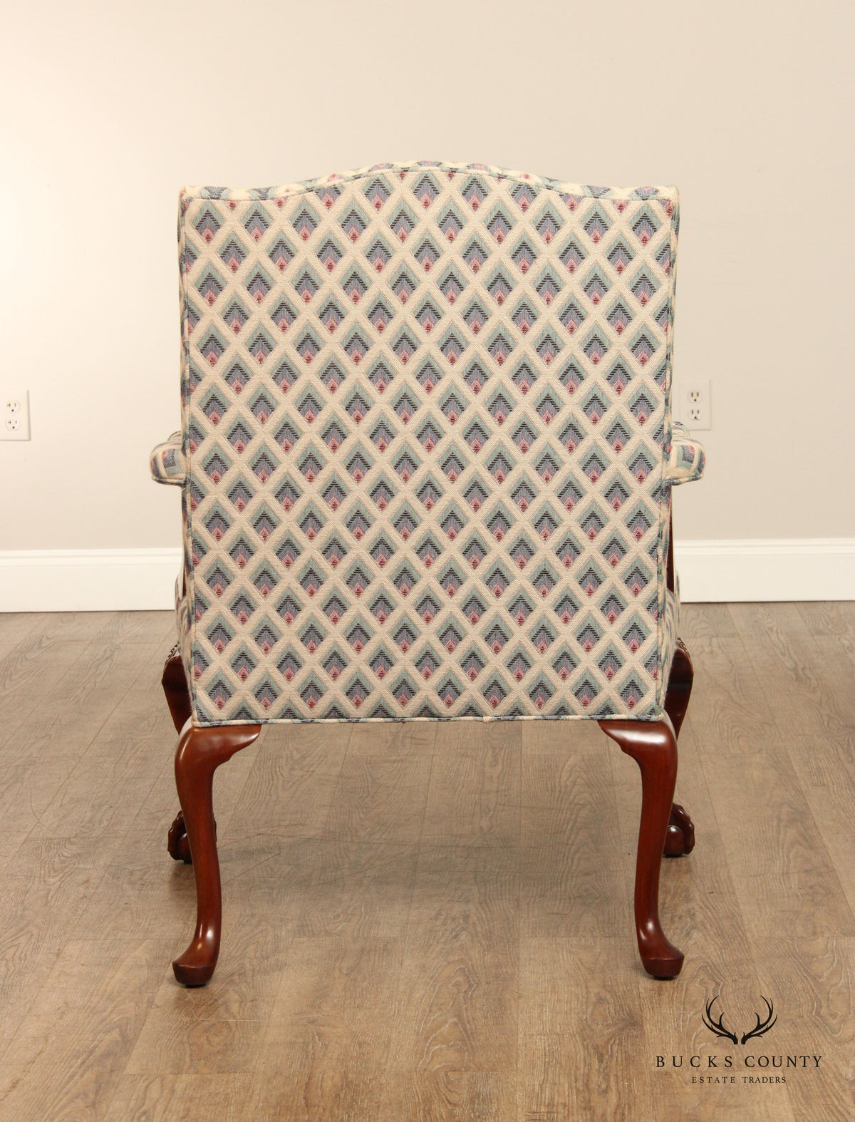 Southwood Chippendale Style Carved Mahogany Armchair