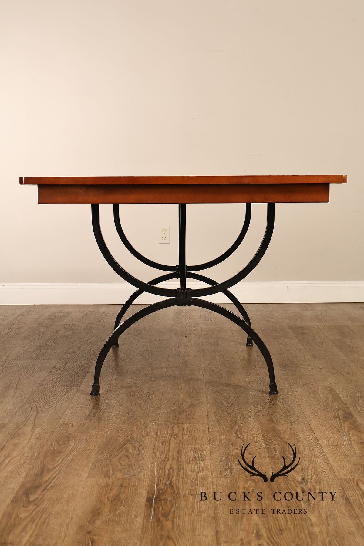Charleston Forge Wrought Iron Expandable Dining Table